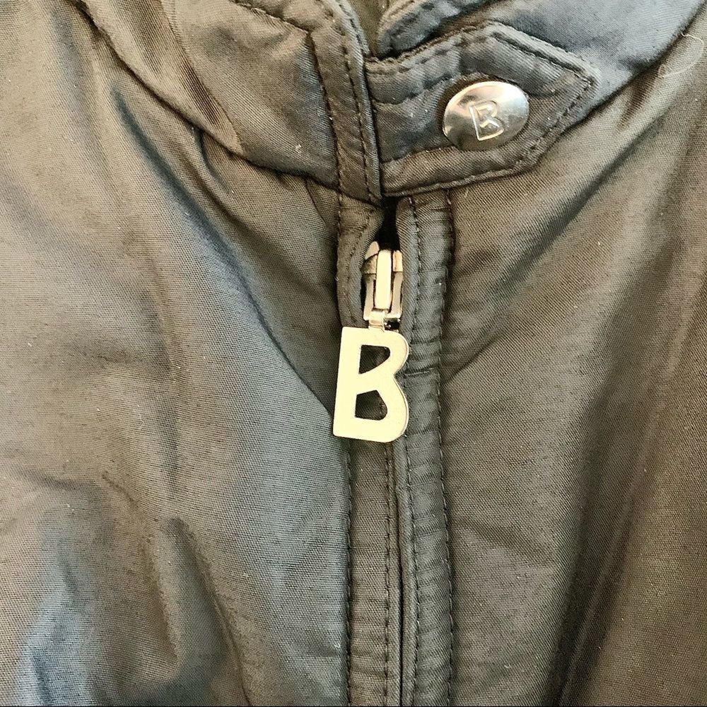 BOGNER Vtg 70s Womens Ski Jacket Winter Coat Size 44 Wool Black Made in Germany - Picture 3 of 8